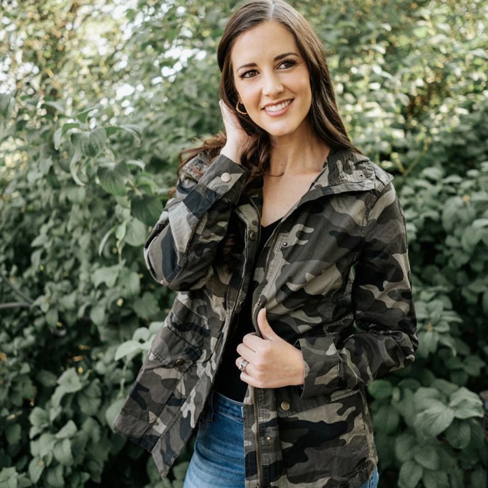 Love Tree Camo Utility Jacket - S
